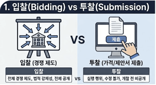 투찰이란? 입찰과의 차이, 그리고 낙찰 확률을 높이는 실무 전략